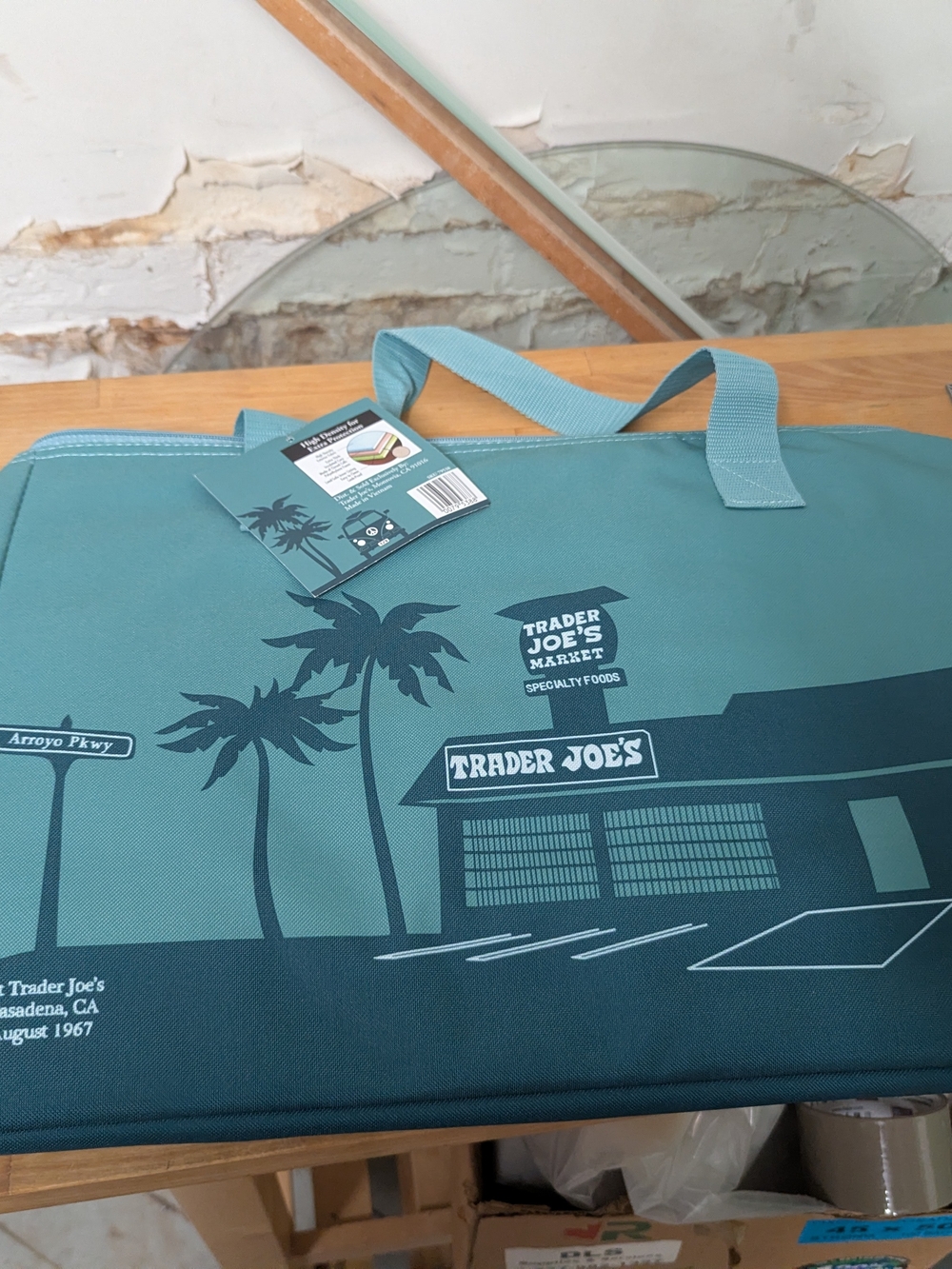 Trader JoesTeal Reusable Insulated Tote Bag